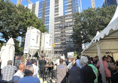 Topping-out ceremony for Perigon (Pergolenviertel) in Hamburg